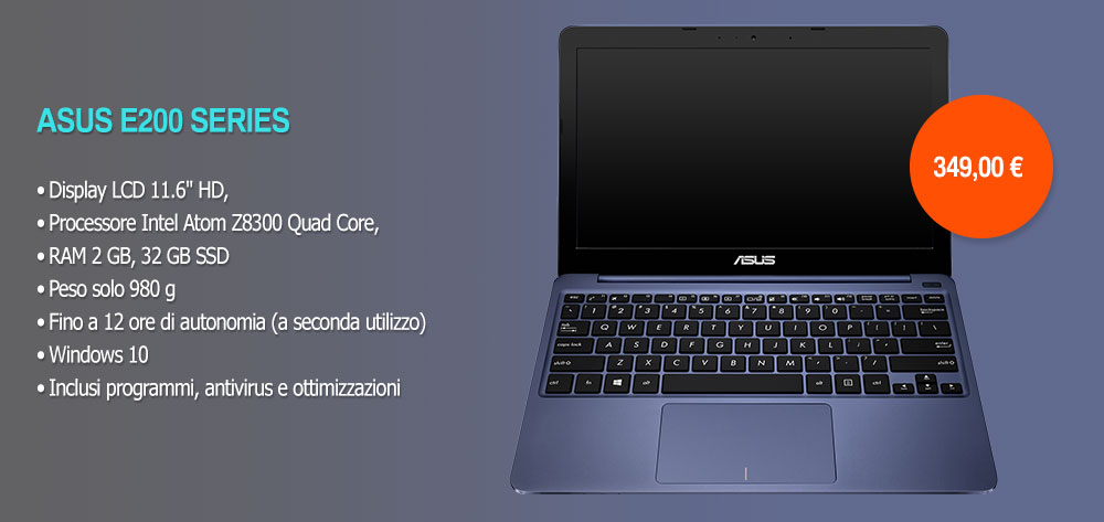 Offerta ASUS E200 SERIES